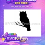 Free Detailed Bird Free Flying Owl Silhouette Free SVG 4 - Instant Download