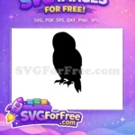 Free Detailed Bird Free Owl Silhouette Halloween Free SVG - Instant Download
