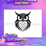 Free Detailed Bird Free Owl Silhouette Design Free SVG 5 - Instant Download