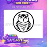 Free Flying Owl Free Night Silhouette Dark Free SVG 2 - Instant Download