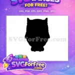 Free Detailed Bird Free Dark Owl Silhouette Free SVG - Instant Download