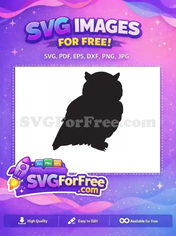 Free Detailed Wing Free Perched Bird Silhouette Free SVG