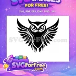Free Detailed Wings Free Night Hunter Silhouette Free SVG - Instant Download