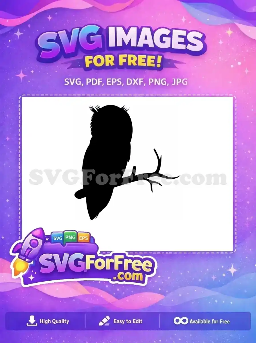 Free Flying Owl Free Night Silhouette Halloween Free SVG