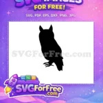 Free Simple Owl Free Bird Silhouette Design Free SVG 2 - Instant Download