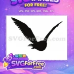 Free Detailed Wings Free Flying Silhouette Owl Free SVG 1 - Instant Download