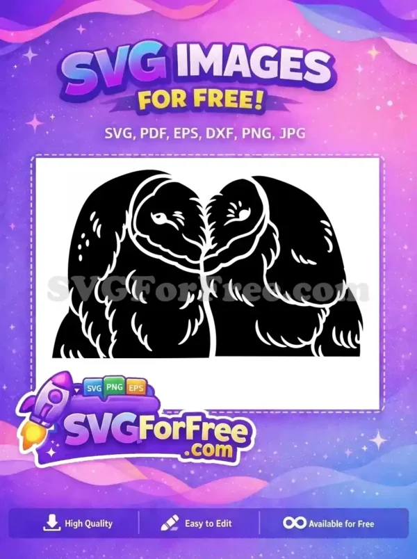 Free Detailed Wing Free Elegant Look Owl Silhouette Free SVG