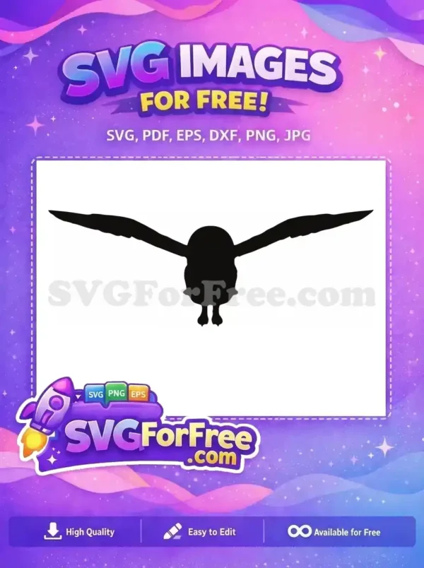 Free Flying Wings Free Owl Silhouette Design Free SVG