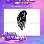 Free Detailed Wing Free Feathered Design Owl Free SVG - Instant Download