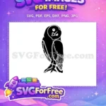 Free Detailed Eye Free Silhouette Owl Halloween Free SVG - Instant Download