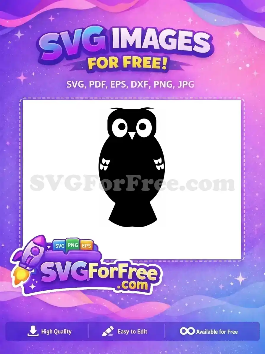 Free Owl Silhouette Free Wildlife Silhouette Design Free SVG