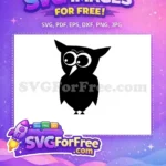 Free Flying Owl Free Bird Silhouette Dark Free SVG 2 - Instant Download