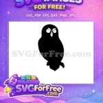 Free Angry Eyebrows Free Black Silhouette Owl Free SVG - Instant Download