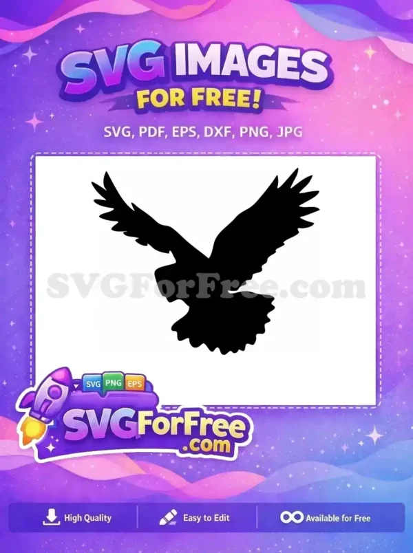 Free Flying Owl Free Night Silhouette Graphic Free SVG