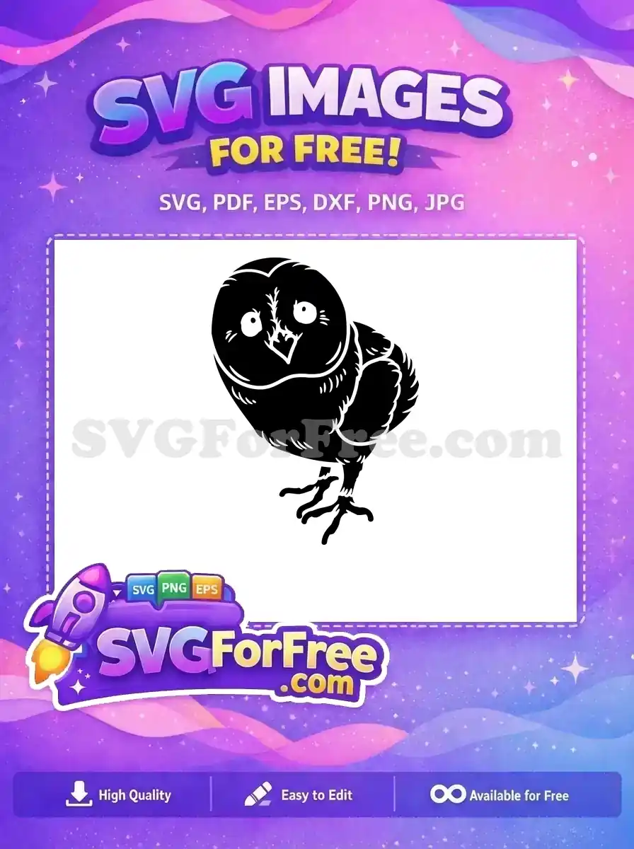 Free Cute Eyes Free Barn Owl Silhouette Free SVG