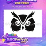 Free Fierce Eyebrows Free Black Silhouette Night Hunter Free SVG - Instant Download