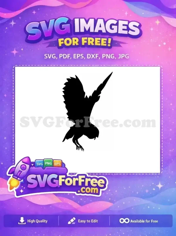 Free Detailed Bird Free Flying Owl Silhouette Free SVG 8