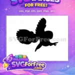 Free Flying Owl Free Bird Silhouette Halloween Free SVG - Instant Download
