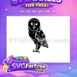 Free Cute Eyes Free Owl Silhouette Art Free SVG - Instant Download