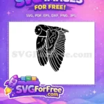 Free Detailed Wing Free Silhouette Flying Free SVG - Instant Download