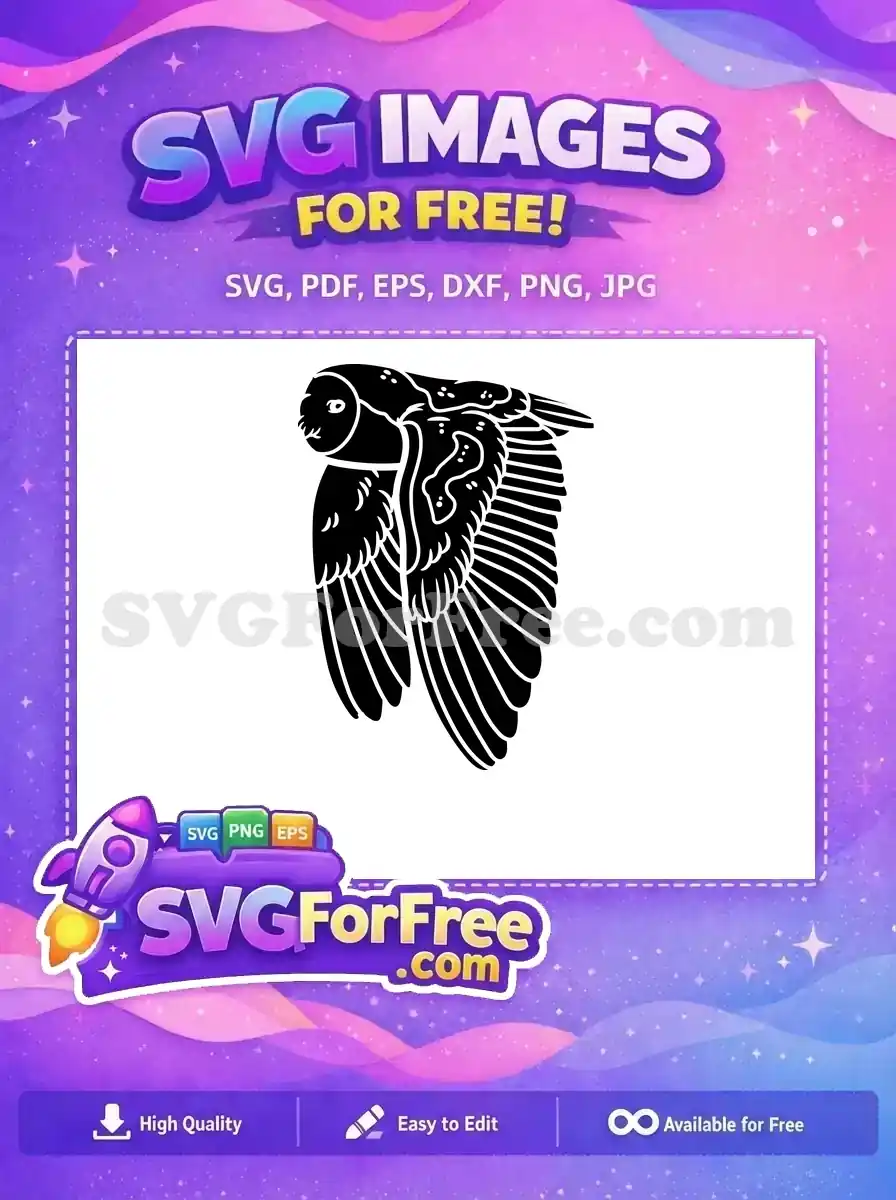 Free Detailed Wing Free Silhouette Flying Free SVG