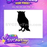 Free Black Bird Owl Free Silhouette Image Free SVG - Instant Download