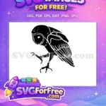 Free Barn Owl Silhouette Free Flying Graphic Animal Free SVG - Instant Download