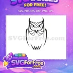 Free Sharp Eyes Free Horned Silhouette Halloween Free SVG - Instant Download