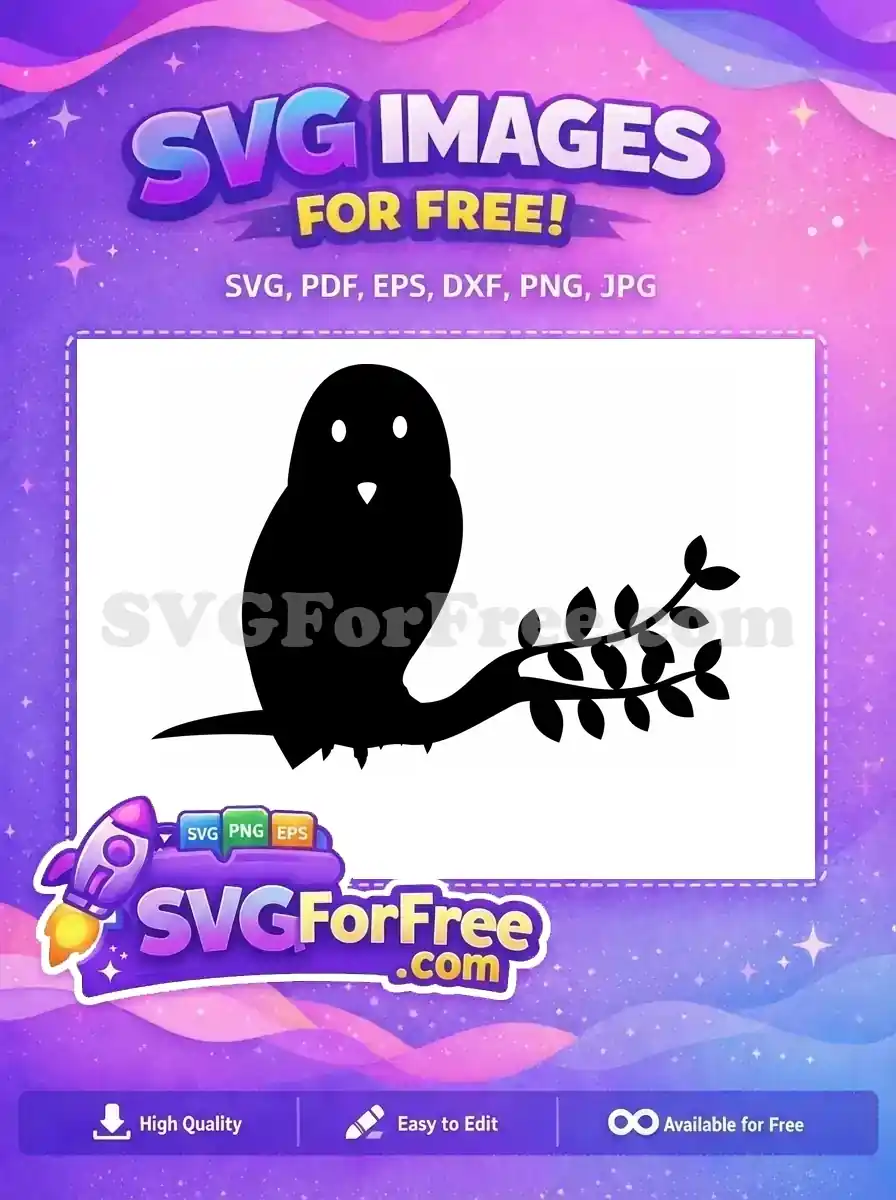 Free Cute Owl Free Silhouette Design Cartoon Free SVG