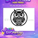 Free Cute Owl Free Silhouette Halloween Free SVG 2 - Instant Download