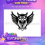 Free Detailed Feathers Free Night Hunter Owl Free SVG - Instant Download