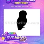 Free Simple Owl Free Minimalist Design Silhouette Free SVG - Instant Download