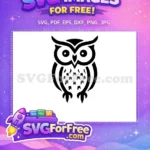 Free Flying Bird Free Dark Owl Silhouette Art Free SVG - Instant Download