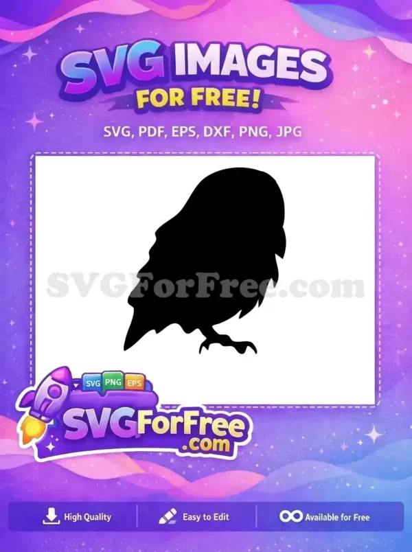 Free Barn Owl Silhouette Free Bird Shape Dark Free SVG