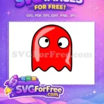 Free Googly Eyes Free Inky Red Pacman Free SVG - Instant Download
