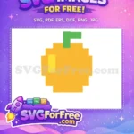 Free Pixelated Orange Free Apple Pacman Free SVG - Instant Download