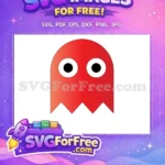Free Red Ghost Free Big Eyes Pacman Free SVG 1 - Instant Download