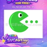 Free Green Pacman Free Dots Eating Pacman Free SVG - Instant Download