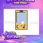 Free Yellow Gamepad Free Playful Button Pacman Free SVG - Instant Download
