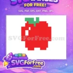 Free Red Apple Free Pixel Pacman Free SVG - Instant Download