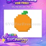 Free Pixelated Orange Free Stem Pacman Free SVG - Instant Download