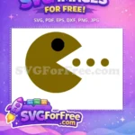 Free Brown Pacman Free Black Eye Pacman Free SVG - Instant Download