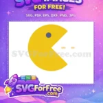 Free Yellow Pacman Free Pixelated Arcade Pacman Free SVG - Instant Download