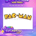 Free Yellow Character Free Arcade Game Pacman Free SVG - Instant Download