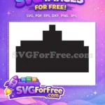 Free Black Ghost Free Pixelated Shape Pacman Free SVG - Instant Download