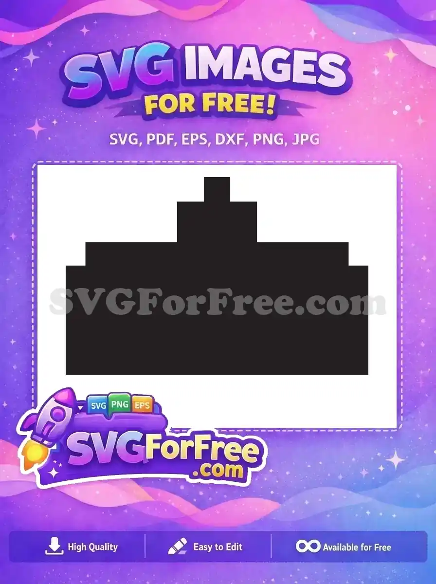 Free Black Ghost Free Pixelated Shape Pacman Free SVG