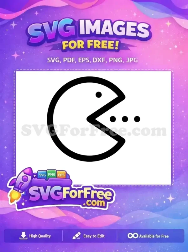 Free Classic Arcade Free Retro Pacman Video Game Free SVG