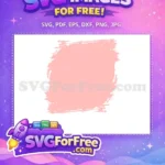 Free Pink Paint Brush Free Stroke Art Background Free SVG - Instant Download