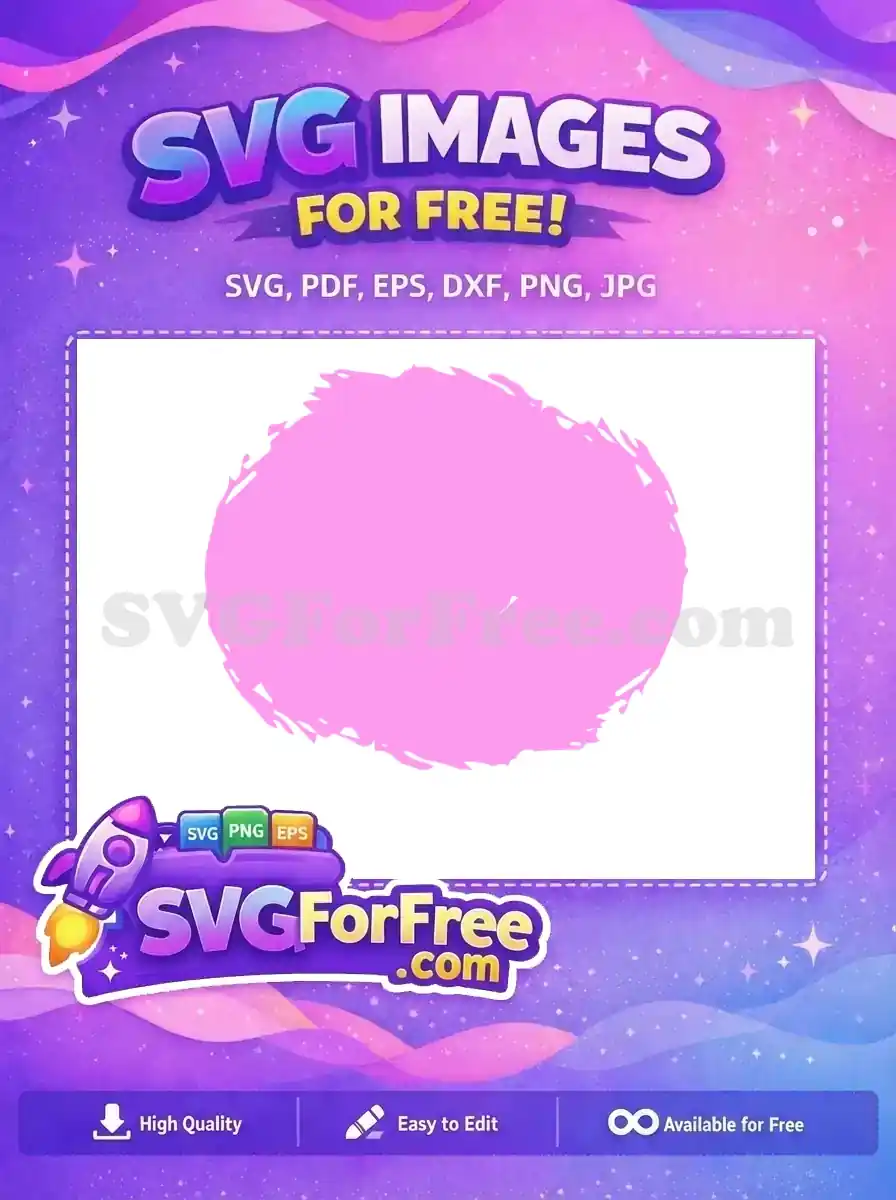 Free Pink Paint Brush Free Stroke Circle Simple Free SVG