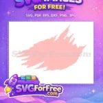 Free Light Red Blob Free Paint Brush Strokes Style Free SVG - Instant Download